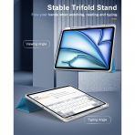TiMOVO Apple iPad Air M2 Standl Klf (13 in)-Light Blue