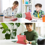 ProCase Galaxy Tab S10 Lite Standl Folio Klf-CoralRed