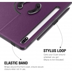 TiMOVO Samsung Galaxy Tab S7 Plus Klf (12.4 in)- Purple