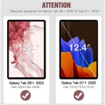 TiMOVO Galaxy Tab S8 Plus Klf (12.4 in)-Rose Gold