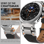 WINGLE Galaxy Watch 8 44mm Deri Kay -Titanium Black