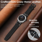 WINGLE Galaxy Watch 8 44mm Deri Kay -Black Black
