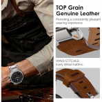 WINGLE Galaxy Watch 8 44mm Deri Kay -Titanium Brown