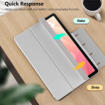 TiMOVO Samsung Galaxy Tab S11 Manyetik K�l�f-Silver Gray