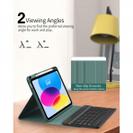 TiMOVO iPad 11.Nesil Klavyeli Klf (11 in)-Midnight Green