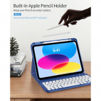 TiMOVO iPad 11.Nesil Klavyeli Klf (11 in)-Navy Blue