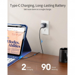 TiMOVO iPad 11.Nesil Klavyeli Klf (11 in)-Navy Blue