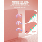 TiMOVO iPad 11.Nesil Standl Klf (11 in)-Apricot Pink