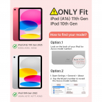 TiMOVO iPad 11.Nesil Standl Klf (11 in)-Apricot Pink