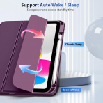 TiMOVO iPad 11.Nesil Koruyucu Klf (11 in)-Deep Purple