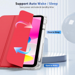 TiMOVO iPad 11.Nesil Koruyucu Klf (11 in)-Red