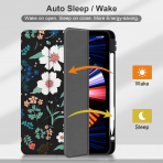 Batianda Apple iPad Air M2 Klf (11 in)-Floral