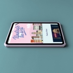 TineeOwl Ultra Thin Serisi iPad Mini 6 Klf (8.3 in)-Purple