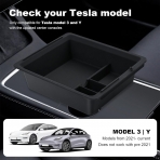 Tinlucys Tesla Model 3/Y Uyumlu Konsol Dzenleyici-Black