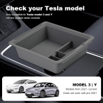 Tinlucys Tesla Model 3/Y Uyumlu Konsol Dzenleyici-Gray