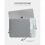 Tomtoc 360 Koruyucu MacBook Pro M2/M1 Uyumlu nce Laptop antas (14 in)-Air Blue