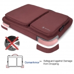 Tomtoc Laptop Omuz antas (13/13.3 in)-Burgundy