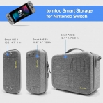 Tomtoc Nintendo Switch Sert Tama antas-Gray