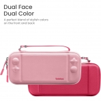 Tomtoc Slim Nintendo Switch/OLED Uyumlu Koruyucu Tama antas -Pink Puff