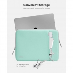 Tomtoc 360 Koruyucu MacBook Pro/Air M2/M1 Uyumlu nce Laptop antas (13 in)-Mint Blue