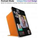 Tomtoc iPad Pro Kalem Blmeli Klf (12.9 in)-Orange