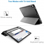 Tomtoc iPad Pro Kalem Blmeli Klf (10.5 in)-Black