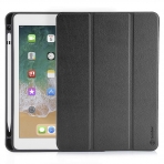 Tomtoc iPad Kalem Blmeli Klf (9.7 in)-Black
