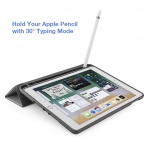 Tomtoc iPad Kalem Blmeli Klf (9.7 in)-Gray