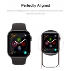 TopACE Apple Watch Series 4 Cam Ekran Koruyucu (40mm) (Siyah)