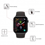 TopACE Apple Watch Series 4 Cam Ekran Koruyucu (40mm) (Siyah)