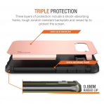 Trianium Galaxy S8 Plus Duranium Serisi Kemer Klipsli Klf (MIL-STD-810G)-Rose Gold