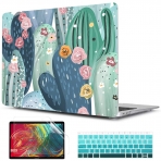 TwoL MacBook Air Dizst Klf Seti (13 in)-Cute Cactus