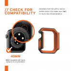 UAG Apple Watch 6/5/4/SE 2/SE 40mm Bumper Klf-Black Orange