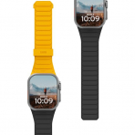 UAG Apple Watch Ultra 4 �ift Tarafl� Silikon Kay��-Heritage Yellow Black