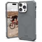 UAG Essential iPhone 15 Pro Max Darbeye Dayankl Klf-Silver