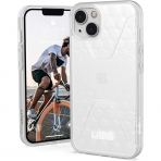 UAG Civilian Serisi iPhone 13 Darbeye Dayankl nce Klf (MIL-STD-810G)-Frosted Ice