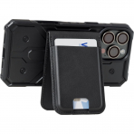 UAG Metropolis Manyetik Czdan Stand-Leather Black 