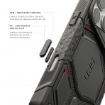 UAG Monarch Pro Kevlar iPhone 18 Pro Max K�l�f-Kevlar Black
