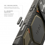 UAG Monarch Pro Kevlar iPhone 18 Pro Max K�l�f-Kevlar Element Green