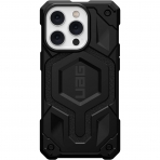 UAG Monarch Pro Serisi iPhone 14 Pro Max MagSafe Uyumlu Darbeye Dayankl Klf (MIL-STD-810G)-Kevlar Siller