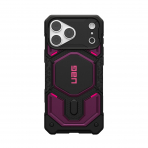 UAG Monarch Pro iPhone 18 Pro Max Delikli PU Deri K�l�f-Deep Purple Synth