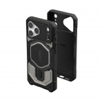 UAG Monarch Pro iPhone 18 Pro Max Delikli PU Deri K�l�f-Titanium