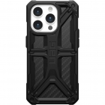 UAG Monarch Serisi Apple iPhone 15 Pro Darbeye Dayankl Bumper Klf (MIL-STD-810G)-Kevlar Black