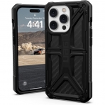 UAG Monarch Serisi iPhone 14 Pro Max Darbeye Dayankl Bumper Klf (MIL-STD-810G)-Carbon Fiber