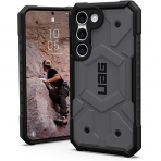 UAG Pathfinder Serisi Galaxy S23 Darbeye Dayankl Klf (MIL-STD-810G)-Silver