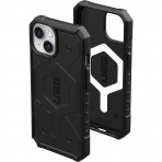 UAG Pathfinder Serisi Apple iPhone 15 Darbeye Dayankl Klf (MIL-STD-810G)-Black