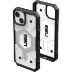 UAG Pathfinder Serisi Apple iPhone 15 Darbeye Dayankl Klf (MIL-STD-810G)-Ice Silver