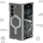 UAG Plyo Pro Galaxy Z Fold 6 Klf(MIL-STD-810G)-Ice Silver 