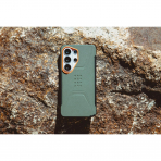 UAG Samsung Galaxy S26 Ultra Civilian K�l�f-Olive Drab/Orange
