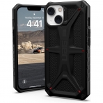 UAG Monarch Serisi iPhone 14 Darbeye Dayankl Bumper Klf (MIL-STD-810G)-Kevlar Black